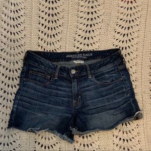 Dark wash Hollister shorts